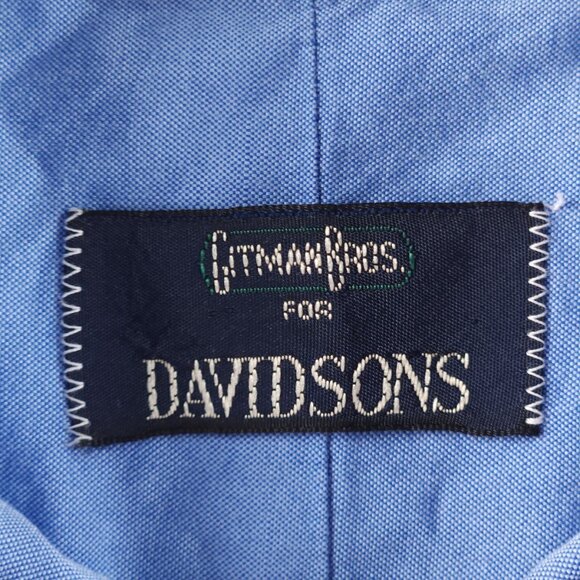 Gitman Bros Oxford Contrast Collar French Cuff USA All Cotton TTX 15.5 34 Shirt - Picture 10 of 16